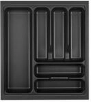 SOTECH Orga-Box VIII Besteckeinsatz 411 x 480 x 55 mm Lavagrau mit Perlstruktur F&uuml;r
