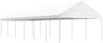 vidaXL Pavillon mit Dach Wei&szlig; 13,38x4,08x3,22 m Polyethylen 3155514