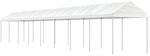 vidaXL Pavillon mit Dach Wei&szlig; 17,84x2,28x2,69 m Polyethylen 3155508