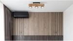 Globo Deckenleuchte Moitas 3-flammig Schwarz matt-Rauchfarben 650 x 150 x 280 mm