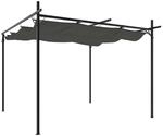 vidaXL Pergola mit Schiebedach Anthrazit 295x292x230 cm 360116
