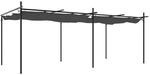 vidaXL Pergola mit Schiebedach Anthrazit 589x292x230 cm 360122