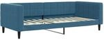 vidaXL Tagesbett Blau 90x200 cm Samt 354007