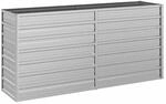 vidaXL Garten-Hochbeet 160x40x77 cm Verzinkter Stahl Silber 316894