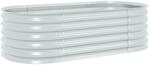 vidaXL Garten-Hochbeet 160x80x44 cm Stahl Silbern 660435