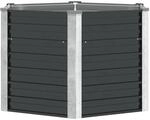 vidaXL Garten-Hochbeet Anthrazit 129 x 129 x 77 cm Verzinkter Stahl 45734