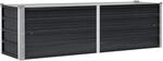 vidaXL Garten-Hochbeet Anthrazit 160 x 40 x 45 cm Verzinkter Stahl 45731