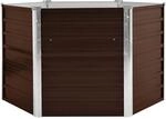 vidaXL Garten-Hochbeet Braun 129 x 129 x 77 cm Stahl 660628