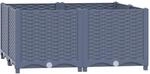 vidaXL Hochbeet 80x80x38 cm Polypropylen 643931