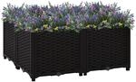 vidaXL Hochbeet 80x80x38 cm Polypropylen 748545