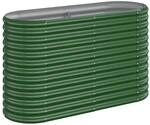vidaXL Hochbeet Verzinkter Stahl 114x40x68 cm Gr&uuml;n 318888