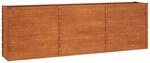 vidaXL Hochbeet Rostig 240x40x77 cm Cortenstahl 1378315