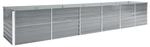 vidaXL Garten-Hochbeet Verzinkter Stahl 480x80x77 cm Grau 47068