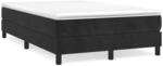 vidaXL Boxspringbett Schwarz 120x200 cm Samt1381590