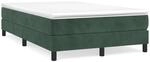 vidaXL Boxspringbett Dunkelgr&uuml;n 120x200 cm Samt1377948
