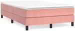 vidaXL Boxspringbett Rosa 120x200 cm Samt1388264