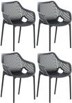 CLP 4er Set St&uuml;hle Air XL Dunkelgrau