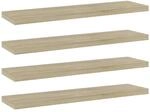 vidaXL B&uuml;cherregal-Bretter 4 Stk Sonoma-Eiche 40x10x1,5 cm 805128