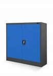Jan Nowak Metallschrank Klein BEATA 93 x 90 x 40 cm Anthrazit-Blau