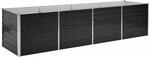 vidaXL Garten-Hochbeet Anthrazit 320 x 80 x 77 cm Stahl 660635