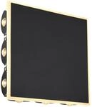 Globo LED-Wandleuchte Saidy Schwarz 22 x 22 cm