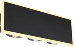 Globo LED-Wandleuchte Saidy Schwarz 25 x 9 cm