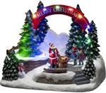 Konstsmide LED Szenerie Santa und Kinder 11 Bunte Dioden
