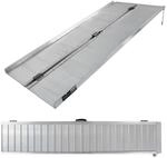 TRUTZHOLM Rollstuhlrampe Klappbar 184 cm Traglast 272 kg Grau