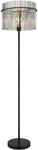 Globo Stehleuchte Gorley Metall Schwarz/Rauchfarben &Oslash; 38 cm