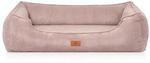 Knuffelwuff Hundebett Nunavut Orthop&auml;disch Cord M-L 85 x 63cm Rosa