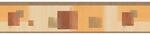 Bricoflor Geometrische Tapeten Bord&uuml;re in Orange und Terracotta Esszimmer und