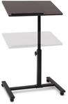 Relaxdays Laptoptisch Holz Schwarz H&ouml;henverstellbar 60 cm x 40,5 cm