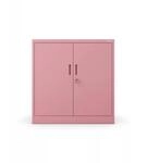Jan Nowak Metallschrank Klein BEATA 93 x 90 x 40 cm Fresh Style Rosa