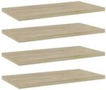 vidaXL B&uuml;cherregal-Bretter 4 Stk Sonoma-Eiche 40x20x1,5 cm 805144