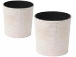 Siena GardenPflanzgef&auml;&szlig; - Set 2 teilig Eco Lens Wei&szlig;