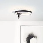 Brilliant LED-Deckenleuchte Eunomia 35 cm x 30 cm 2-flammig Schwarz und Wei&szlig;