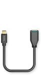 Hama USB-Adapterkabel USB-C-Stecker USB-A-Buchse OTG 15 cm Schwarz
