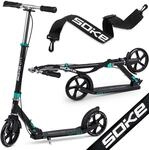 SOKE City Scooter Schwarz Und T&uuml;rkis