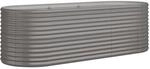 vidaXL Hochbeet Pulverbeschichteter Stahl 224x80x68 cm Grau 1094647