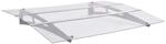 vidaXL T&uuml;rvordach Silbern und Transparent 120x90 cm Polycarbonat 144828