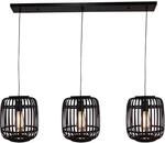 Brilliant Pendelleuchte Woodrow 3-flammig Schwarz