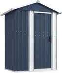 vidaXL Ger&auml;teschuppen Anthrazit 126x97,5x177 cm Verzinkter Stahl 1574712