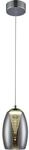 Brilliant LED-Pendelleuchte Metropolis 1-flammig Chrom und Rauchglas