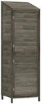 vidaXL Ger&auml;teschuppen Anthrazit 55x52x174,5 cm Massivholz Tanne 1156737