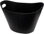 Firefix Kaminkorb Leder mit zwei Griffmulden 31 cm x 39 cm x 39 cm