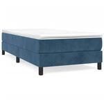 vidaXL Boxspringbett Dunkelblau 80x200 cm Samt1537563