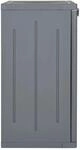 vidaXL Gartenschrank Grau 65x45x88 cm PP Rattan-Optik
