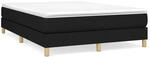 vidaXL Boxspringbett Schwarz 140x200 cm Stoff1399762
