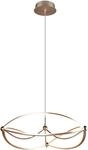 Trio LED Pendelleuchte Charivari Messing matt 1500 mm x 620 mm x 620 mm