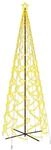 vidaXL LED-Weihnachtsbaum Kegelform Warmwei&szlig; 1400 LEDs 160x500 cm